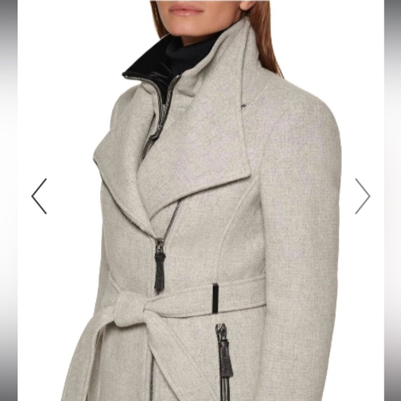 Calvin Klein Women's Belted Wrap Coat - Picture 4 of 14